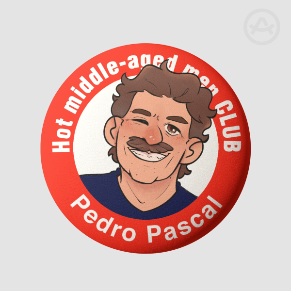Pedro Pascal badge | Hot Middle aged men CLUB