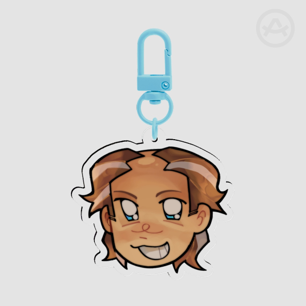 willy wonka (bald) keychain