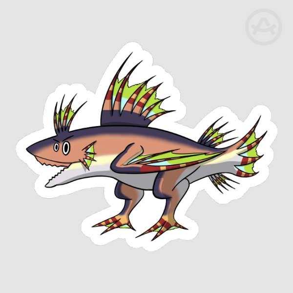 Fanart Series - Monster Hunter Stylized Mons Plesioth Sticker