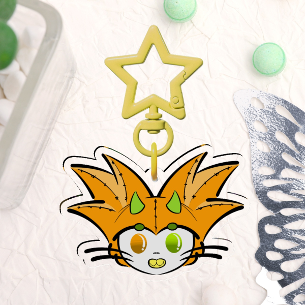 Pun-kin Chibi Head Acrylic Keychain
