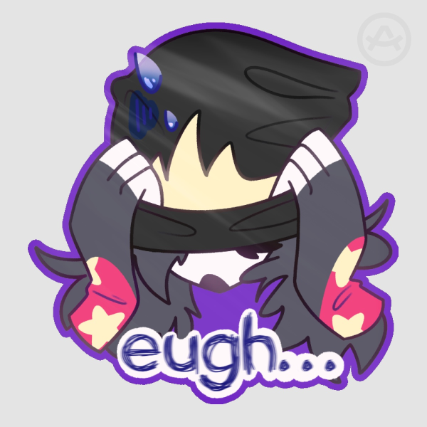 via eugh [with text] sticker