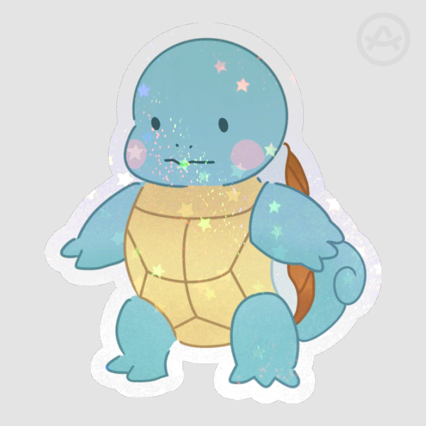 Squirtle Holographic Stickers