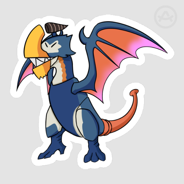 Fanart Series - Monster Hunter Stylized Mons Gypceros Sticker