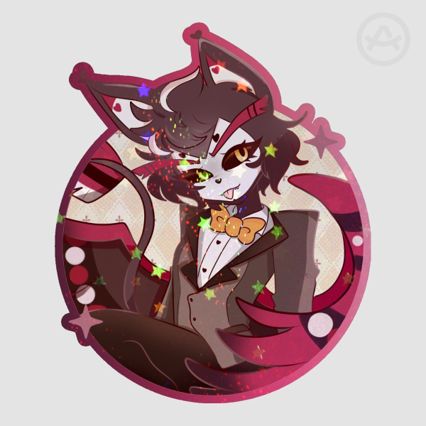 Husk Overlord sticker - hazbin hotel