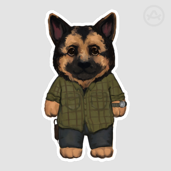 Joel TLOU 1 Matte Sticker