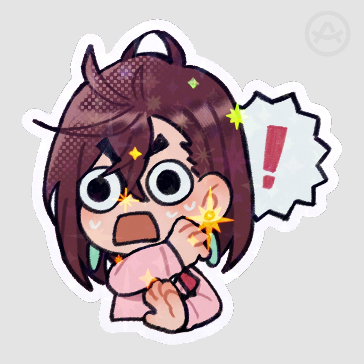 Momo Shocked Sticker