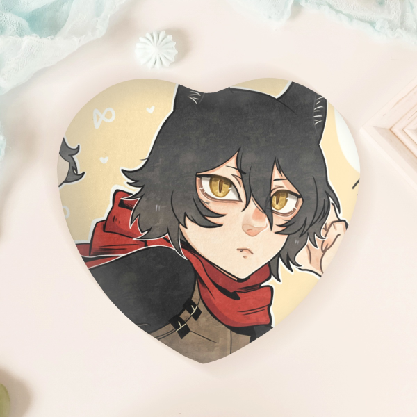 Heart Shape Plush Badge: Izutsumi