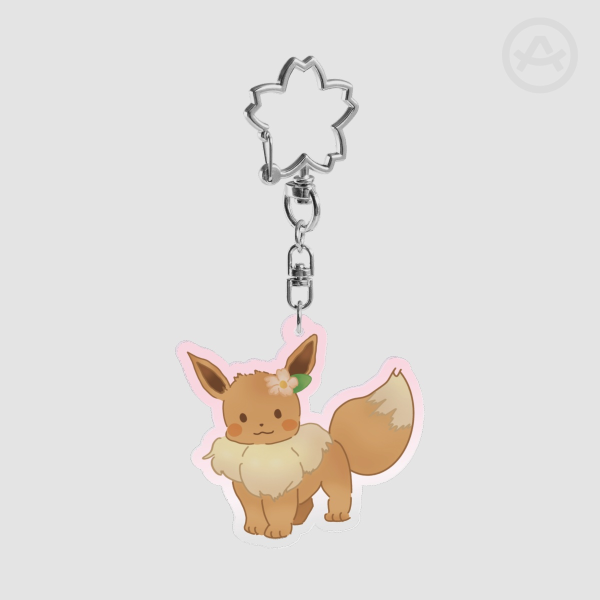 Eevee Flower Acrylic Keychains