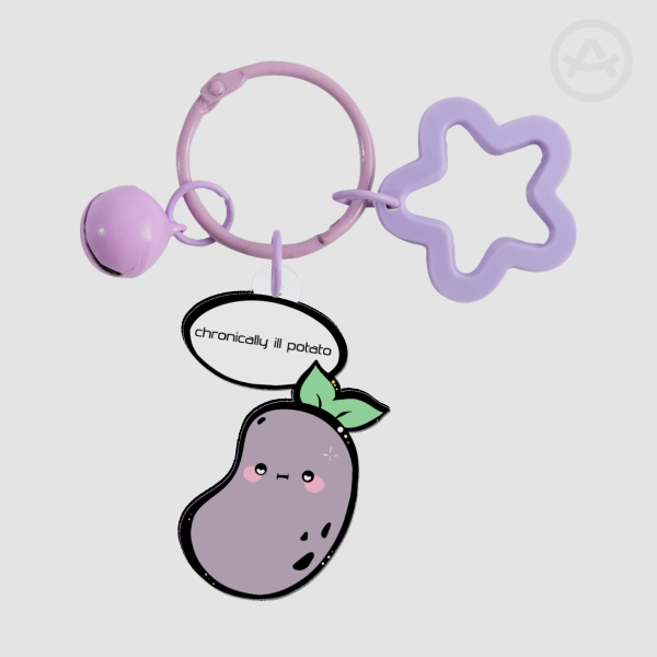 Colored Edge Acrylic Keychain Chronic illnesse