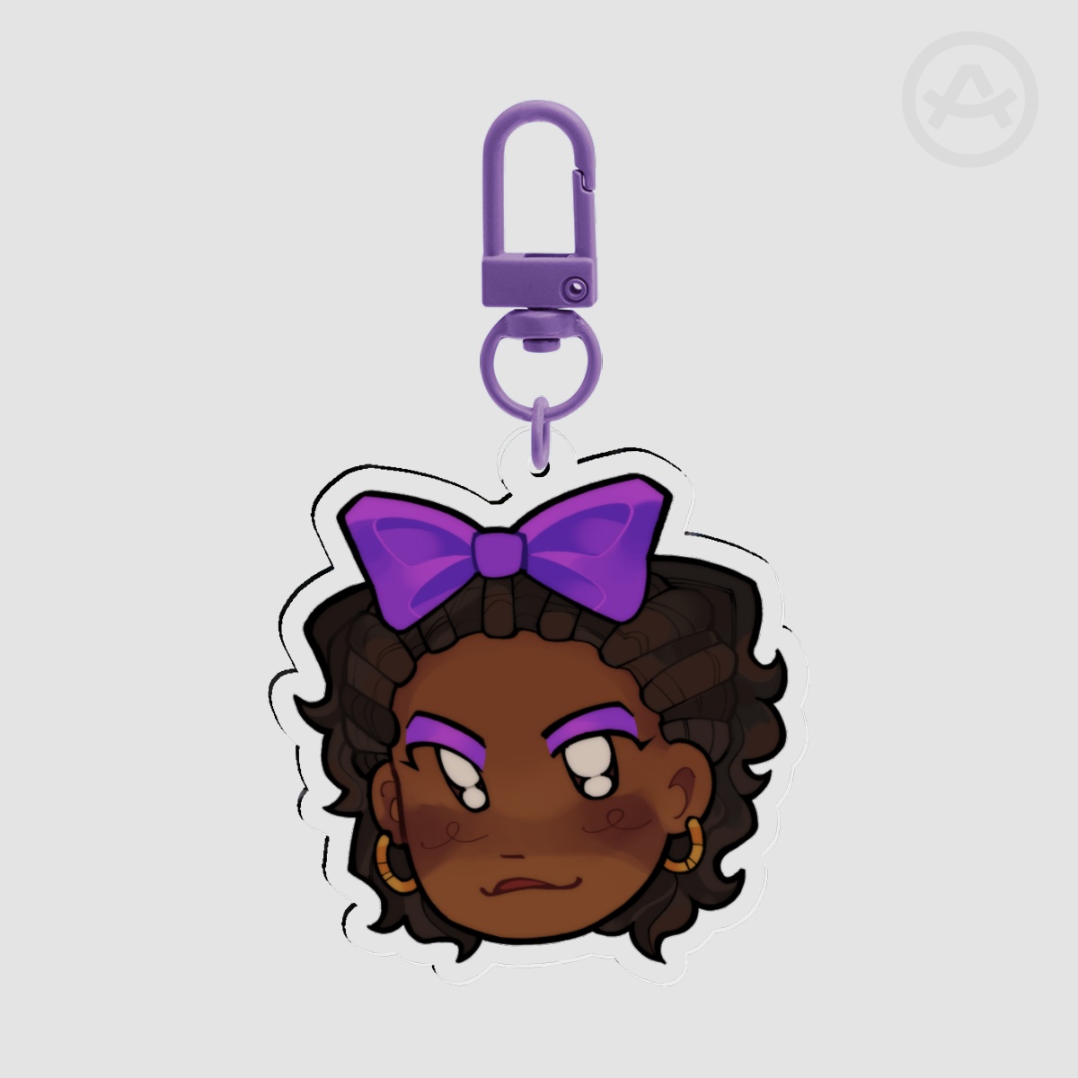 violet beauregard keychain