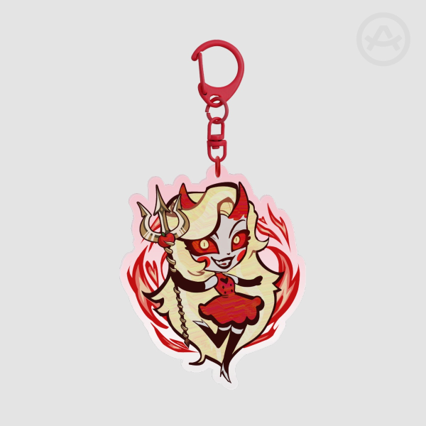 Charlie Morningstar Battle Outfit Clear Acrylic Keychain