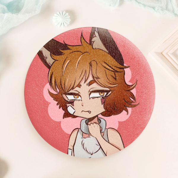 YKMET Ren Hana Plush badge