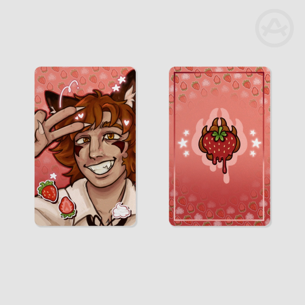 Strawberry Ren Hana Pearl Paper Photocard
