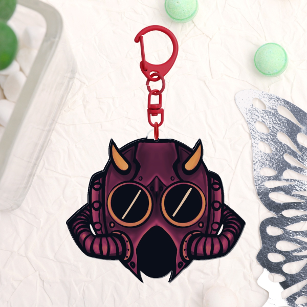 Impera ghoul mask acrylic keychain