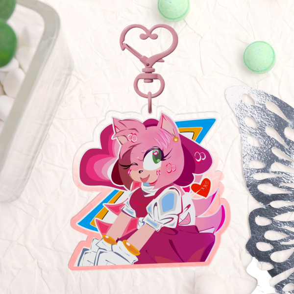 Amy | Clear Acrylic Keychain