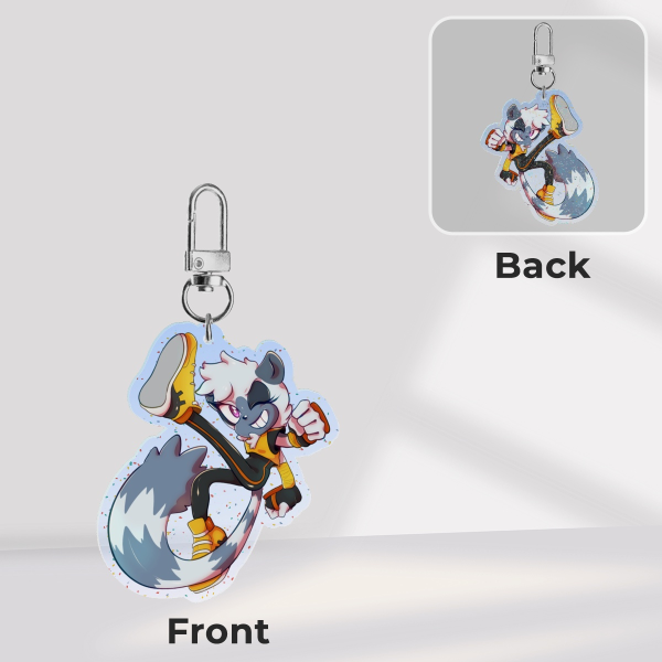 Tangle the Lemur keychain