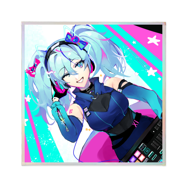 Hatsune Miku Futuristic art board / shikishi