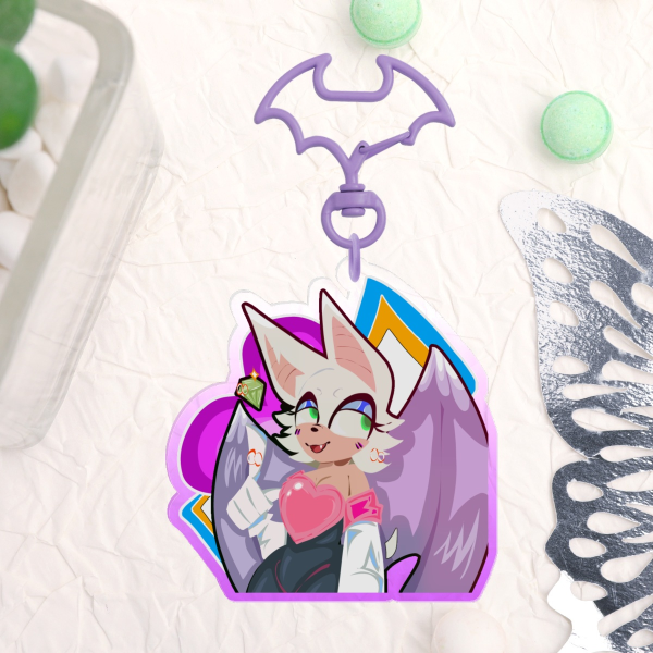 Rouge | Clear Acrylic Keychain