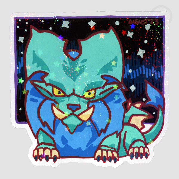Blue Dragon Die Cut Stickers