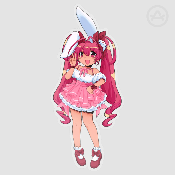 Di Gi Charat Rabi~en~Rose // Die Cut Stucker