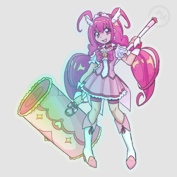Cure Happy Hammer !! Rainbow Sticker