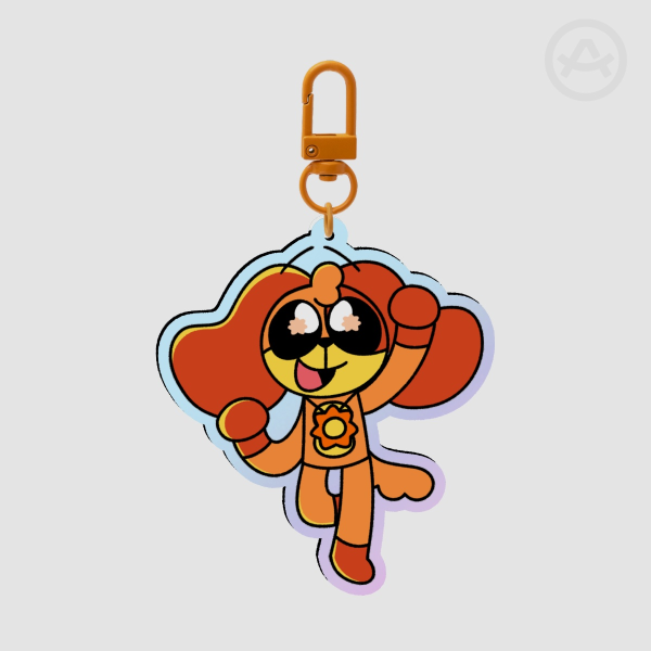 DogDay Smiling Critters Acrylic Keychain