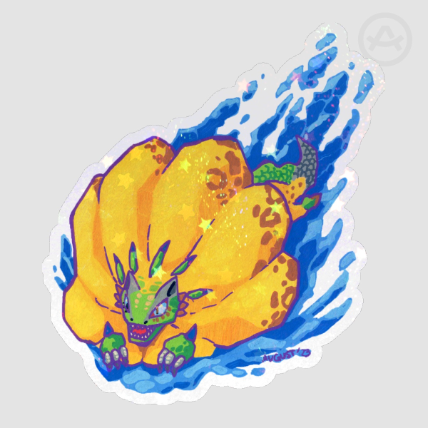 Yellow Sponge Die Cut Stickers
