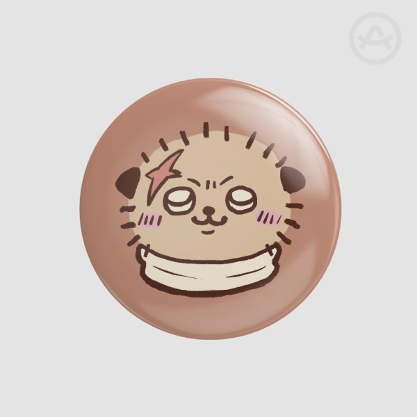 Chiikawa Button Pin Rakko