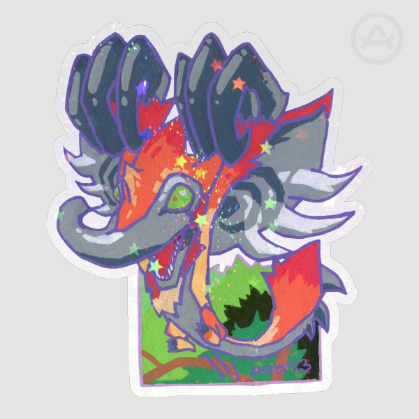 Angry Elephant Die Cut Stickers