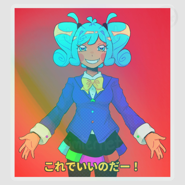 STATIC! Miku Rainbow Sticker