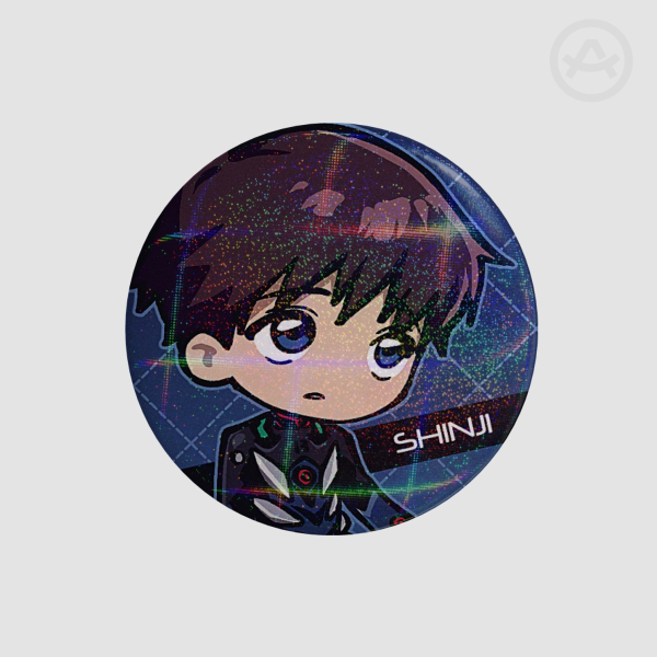 ( Shinji REBUILD Chibi )_( Button Pin )