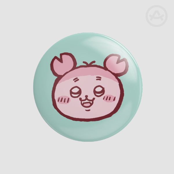 Chiikawa Button Pin Furukonya/Kani-chan