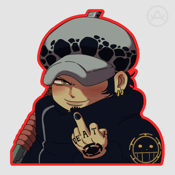 STICKER - Law's middle finger!