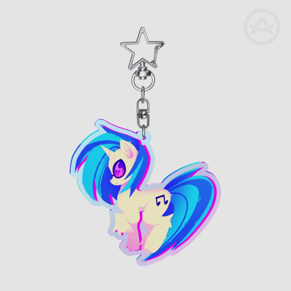 DJ Pony Keychain