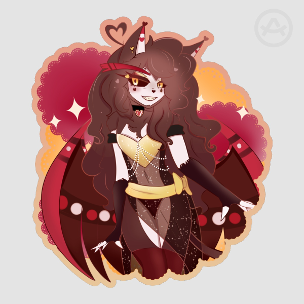 Husk drag queen sticker Soft touch | Hazbin hotel
