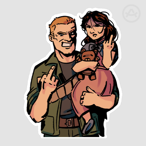 Dempsey n Sam Sticker