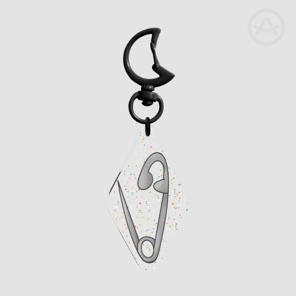 Safety Pin(Matthew~CCS) Glitter Acrylic Keychains