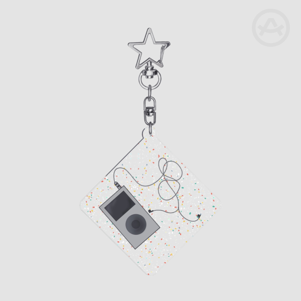MP3 Player(José~CCS) Glitter Acrylic Keychains