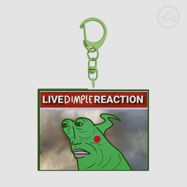Live Dimple Reaction Keychain