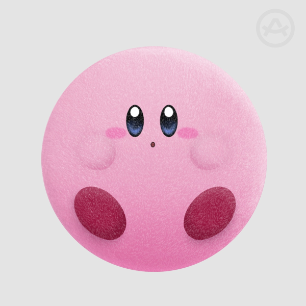 Kirby Orb Plush Badge
