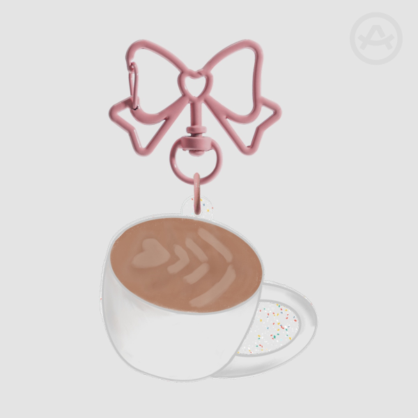 Latte(Christine~CCS) Glitter Acrylic Keychains
