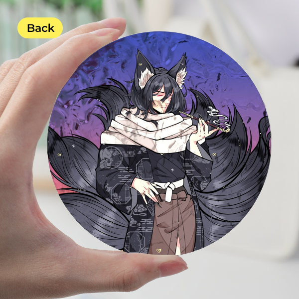 Ripple Acrylic Coaster - 3.93""(100mm), Rotundity