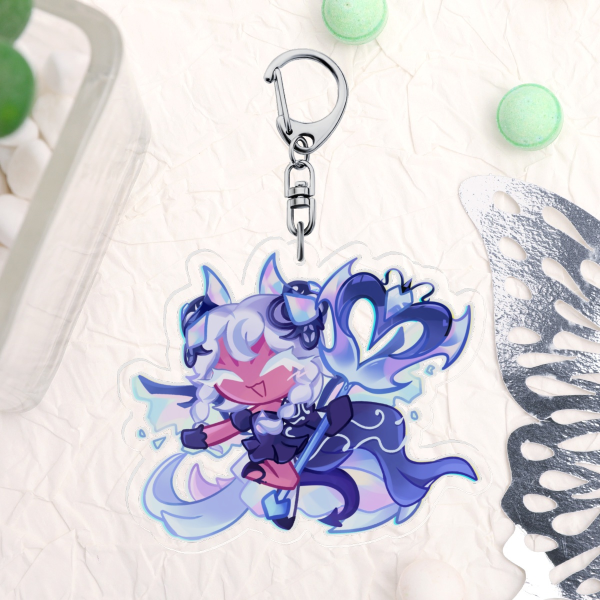 Lychee Dragon Cookie Clear Acrylic Keychains