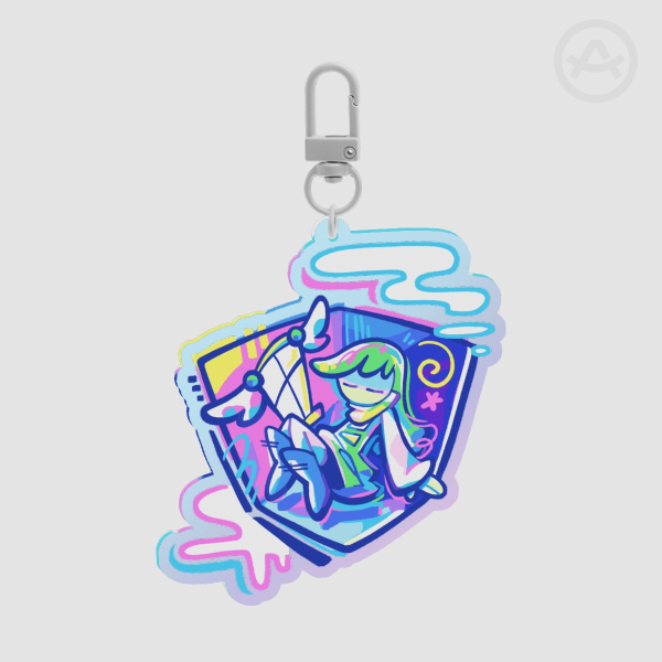 self-contained - OC Rainbow Keychain