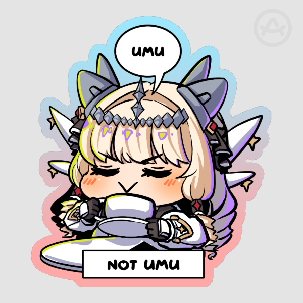 Crown not umu Stickers