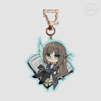 Val Lantrece ( Original Character ) Colored Edge Acrylic glittery Keychains