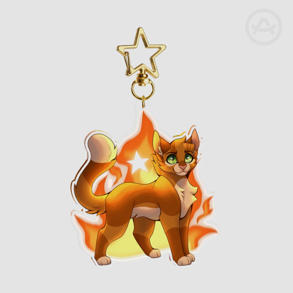 Firestar Acrylic Keychain