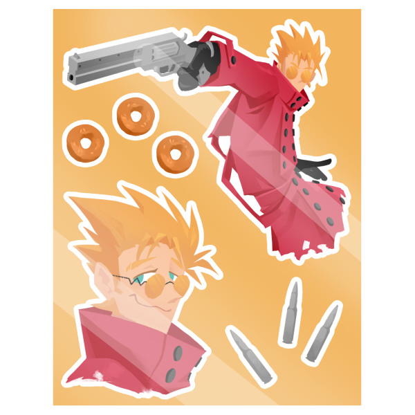 Vash stickers sheet