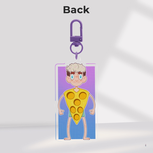 Cheese Phil Clear Acrylic Keychains