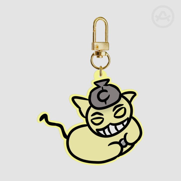Mewgenics: Dack Loaf Colored Edge Acrylic Keychains